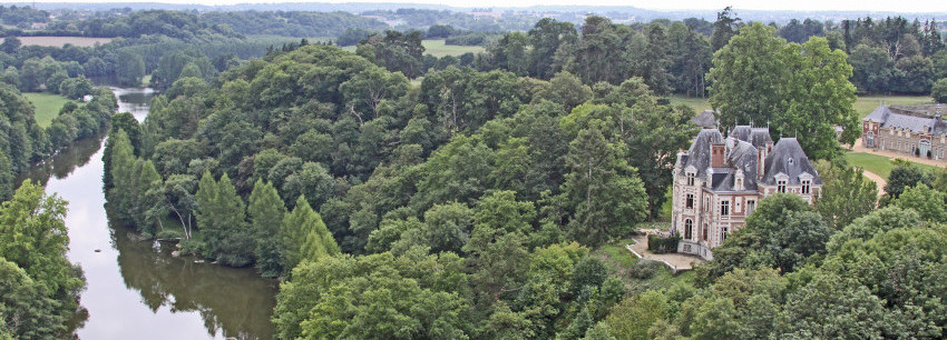 le territoire mayenne communauté vue aérienne