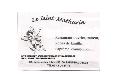 Le Saint Mathurin - Carte de visite