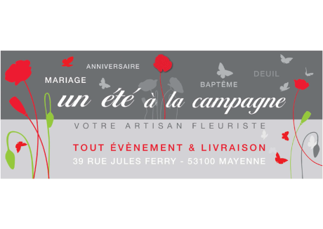 un été à la campange - carte de visite